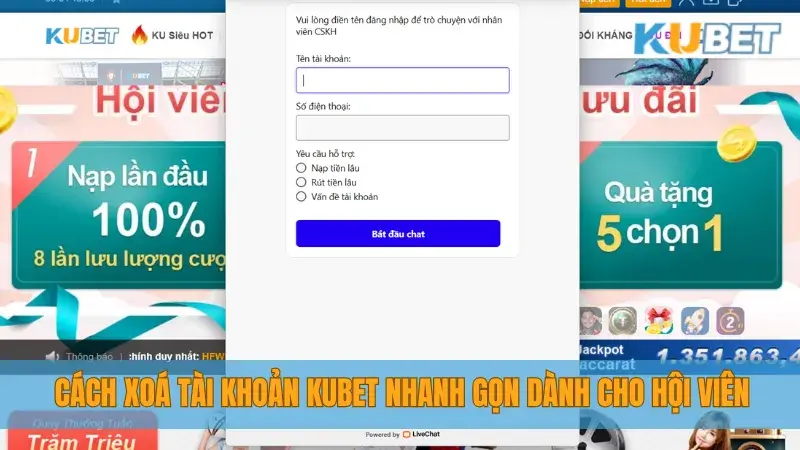 Hướng Dẫn Chi Tiết Cách Hủy Tài Khoản Cá Cược Tại Kubet Siêu An Toàn